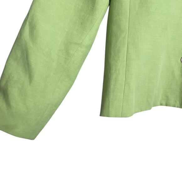 Vintage Coldwater Creek Women Shaket Top 14 Silk Linen Button Up‎ Preppy Career - Picture 6 of 12